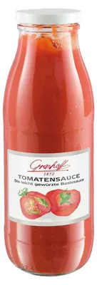 Zdjęcie produktu dla Sos pomidorowy Grashoff z dojrzałych na słońcu pomidorów z oliwą z oliwek 500ml