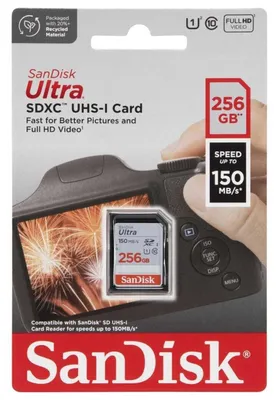 Image de SD Card 256GB SanDisk SDXC UHS-I 150MB/sec