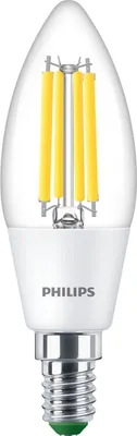 Produktbild von Philips LED Filament C35 Kerze 2,3W = 40W E14 klar 485lm neutralweiß 4000K ultra effizient