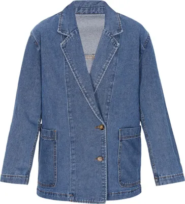 Produktbild von ROCKEASY damen jacke - blau denim, S