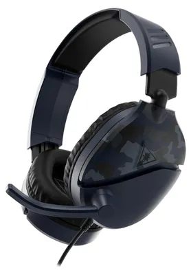 Produktbild von Turtle Beach Recon 70 Blue Camo Gaming-Headset - PS4, PS5, Xbox One and PC, Kabelgebunden, Gaming, 20 - 20000 Hz, 485,3 g, Kopfhörer, Schwarz, Blau, Camouflage