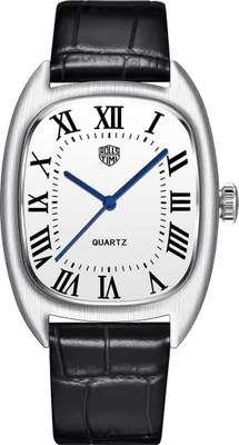 Produktbild von Quarz-Herrenuhren, Edelstahl, wasserdicht, analog, Armbanduhr für Herren, lässig, Business, Sport, Geschenk, Armbanduhr, Lederband