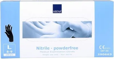 Image de Gants nitrile vinyle S-XXL Gants jetables atelier 100 Nitrile Noir L