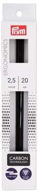 Imagen del producto de Aguja de tejer, negra, 2,5 mm