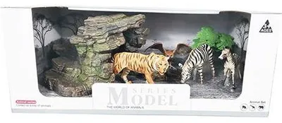Image de WILD ANIMALS 4 animaux + grotte