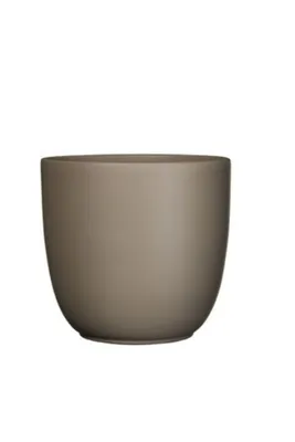 Produktbild von Keramiktopf grau 18,5x19,5cm - matt, elegant