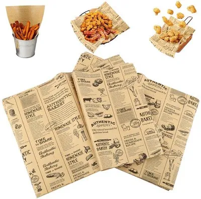 Produktbild von Oliebeständiges Backpapier 28x38cm, Sandwich, Deli, Gebäck, Broschürenpapier