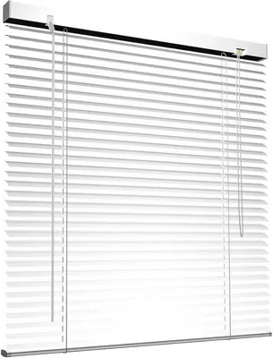 Produktbild von Aluminium Jalousie 75 x 175 cm - Weiss, Bohrfrei, Mit Klemmklammern