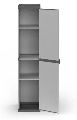 Immagine prodotto di Armadio in resina alto 1 anta con ripiani regolabili (interno/esterno) 34x40xH165 cm