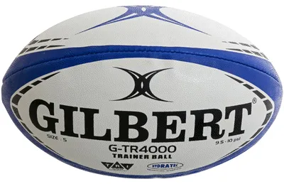 Zdjęcie produktu dla Piłka rugby Gilbert G-TR4000, niebieska, rozmiar 4, zestaw 5 sztuk
