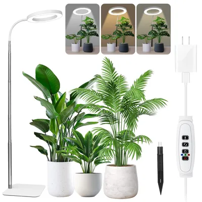 Obrázek produktu pro LED osvětlení pro rostliny s časovačem, výškově nastavitelné, 3 barevné režimy, 10 úrovní stmívání