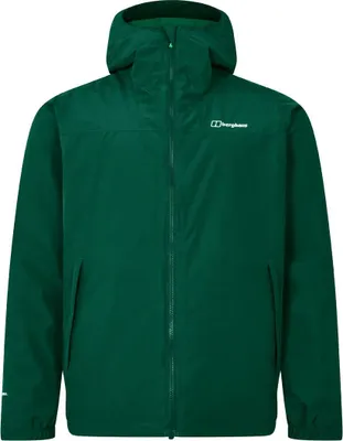 Grüne Berghaus Isolierte Deluge Pro 3.0 Jacke mit Kapuze und Reißverschluss vorne