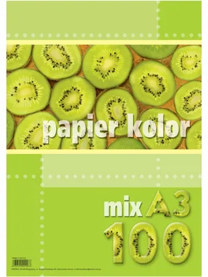 Produktbild von Kreska Kopierpapier A3 80g 100 Blatt farbig gemischt