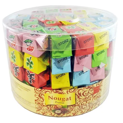 Zdjęcie produktu dla Storz Glückswürfel delikatne kostki nugatowe 5 różnych 75s 750g