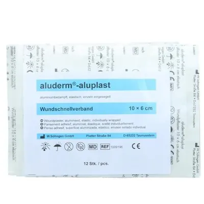 Produktbild von aluderm Nachfüllset aluplast 1009196 10x6cm 12 St./Pack.