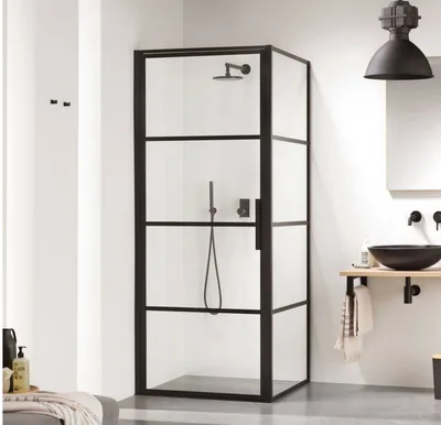 Produktbild von Sealskin SOHO Seitenwand für Duschtür 50x210cm Schwarz