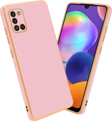 Image de Cadorabo Housse de protection pour Samsung Galaxy A31 Housse en rose Housse de téléphone portable TPU Silicone Protection pour appareil photo Etui Case