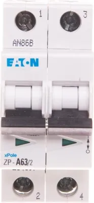 Productafbeelding van Modulaire lastafscheider 63A, 2-polig (uitschakeling mogelijk), type ZP-A63/2, artikelnummer 284907