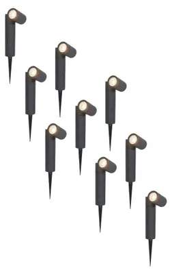 Image de HOFTRONIC - Spot à piquet LED Pinero 4W 345lm 4000K IP65 Noir Dimmable