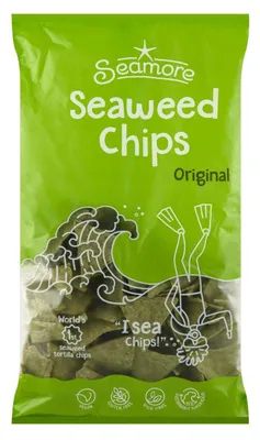 Obrázok produktu pre Chipsy Seamore Tortilla Zeewier 400 g – chrumkavé, zdravé občerstvenie s morskými riasami