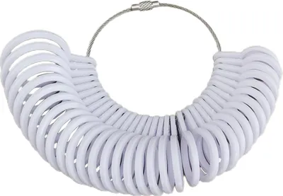 Produktbild von Fingerring-Stick-Messgerät, professionelles, präzises, abnehmbares HK-Größen-DIY-Fingerring-Messwerkzeug für Juweliergeschäft-Weiß