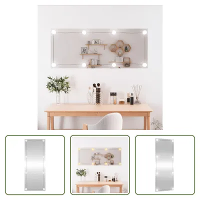 Obrázek produktu pro The Living Store Nástěnné zrcadlo s LED světly 40x100 cm skleněné obdélníkové