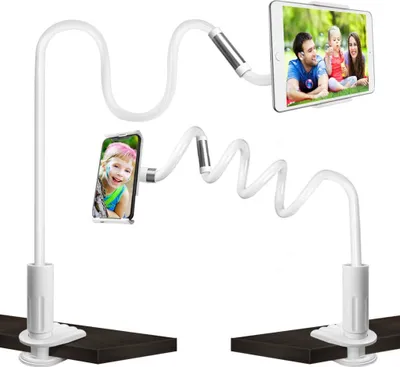 Produktbild von Schwanenhals Tablet Halterung, Tablet Halter Einstellbare Halter 360°Drehen Flexible Handy Halterung Lange Arme Tablet Ständer für für iPad Mini, iPhone, Samsung, Weitere 4-10,5 Zoll Geräte