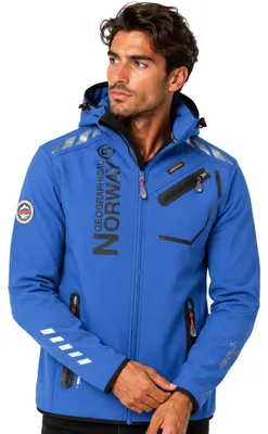 Obrázek produktu pro Geographical Norway Pánská softshellová bunda ROYAUTE Modrá/Černá velikost S (WY2168H/GN-ROYAL BLUE / BLACK)