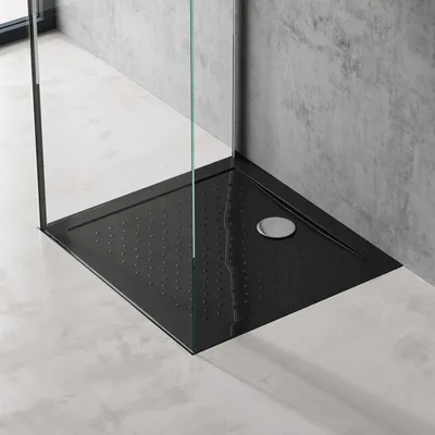 Immagine prodotto di doporro Piatto Doccia Antiscivolo con Piletta 70x80x4cm, Piatto Doccia Lucia02AR in Acrilico incl. Piletta di Scarico (AL02), Forma: Rettangolare, Bianco
