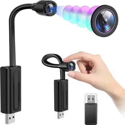 Zdjęcie produktu dla Mała kamera Wi-Fi z wykrywaniem ruchu do domu i biura, z podłączeniem USB