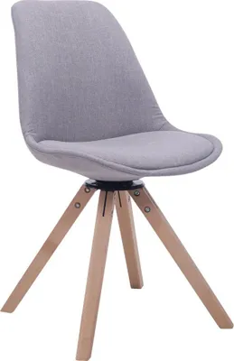 Produktbild von Besucherstuhl Troyes Drehbar Natura Stoff Square grau