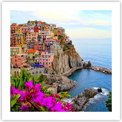 Produktbild von Poster - Poster ohne Rahmen - Italien küste felsen landschaft - 50x50 cm - Wand Bild - Wanddeko - Wandbilder - Kunstposter - Wandposter - Bilder - Kunstdruck - Wandbild - P2XAC50x50-2684