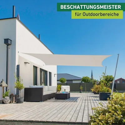 Produktbild von Sonnensegel Rechteck, 2x3m, grau, wasserabweisend