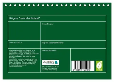 Produktbild von Rügens "rasender Roland" (Tischkalender 2026 DIN A5 quer), CALVENDO Monatskalender