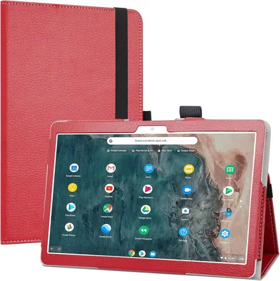 Produktbild von Tablet-Hülle Für Archos T96 9.6"" Kunstleder Rot Matt Mit Stand