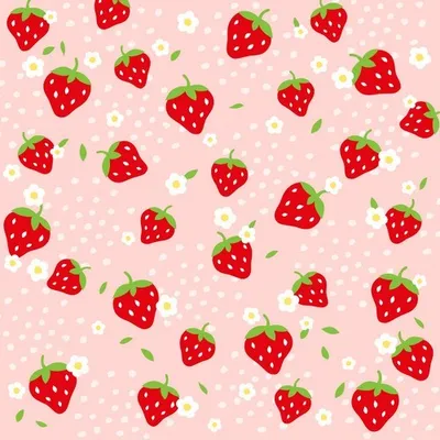 Produktbild von 20 Servietten Strawberries - Lustiges Erdbeermuster 33x33cm