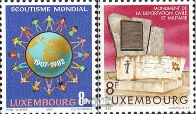 Produktbild von Briefmarken Luxemburg 1982 Mi 1061,1062 (kompl.Ausg.) postfrisch Sondermarken