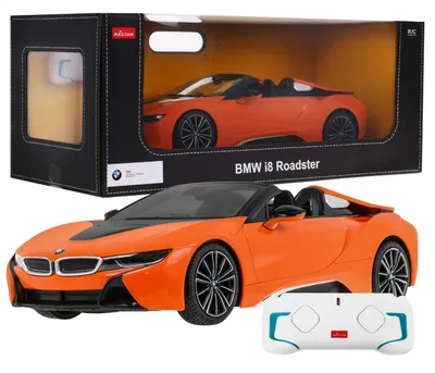 Obrázok produktu pre Bmw I8 Roadster Orange Rastar Model 1:12 Na Diaľkové Ovládanie + 2,4 Ghz Diaľkové Ovládanie