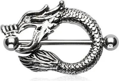 Produktbild von Brustwarzenpiercing Drache