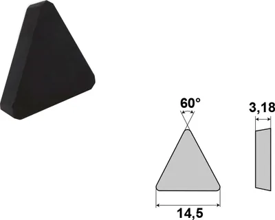 Produktbild von PAULIMOT HM Wendeschneidplatte für Messerkopf Fräskopf 30 mm mit 2 Schneidplatten