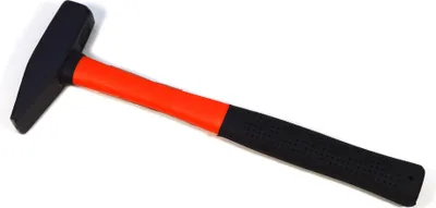 Produktbild von SCHLOSSERHAMMER Fiberglasstiel Antirutschgriff HAMMER Werkzeugstahl 300 Gramm