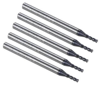 Produktbild von 5 Stück Fräser 1/16" x 3/16" 4-flötige spiralförmige Wolframstahl CNC-Fräser für Metallbearbeitung