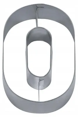Produktbild von EkoForemki Ausstecher Ziffer 0 - 6,5 cm Edelstahl