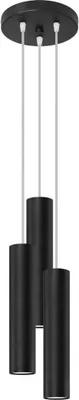 Produktbild von Hängeleuchte LAGOS 3P schwarz 3xGU10 10W Stahl 110x20x20cm Sollux Lighting