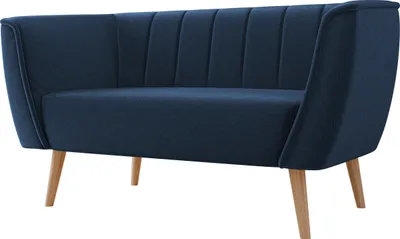 Produktbild von MIRJAN24 Sofa Pas 2, Polstersofa mit Wellenfeder, Holzfüße, Wohnzimmer Kollektion (Farbe: Kronos 09)