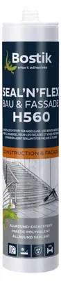 Produktbild von Bostik H560 Seal N Flex Bau & Fassade 1K Hybrid Dichtstoff 290ml Kartusche Schwarz