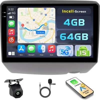 Zdjęcie produktu dla Radio samochodowe Android – Autoradio – Odtwarzacz multimedialny – System nawigacji – Radio samochodowe – 9-calowy ekran dotykowy
