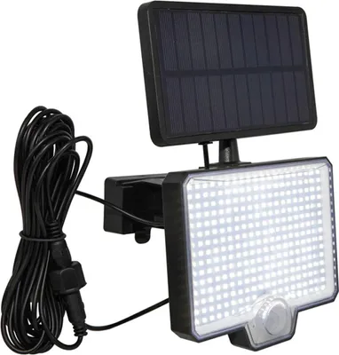 Produktbild von Solar Wandstrahler mit Sensor, inklusive 3,7V Batterie, wetterfest, energiesparend, für Terrasse, Garten, Einfahrt, Außenbeleuchtung