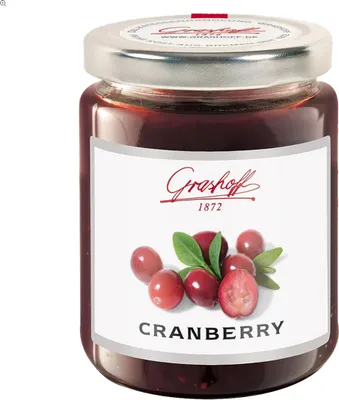 Zdjęcie produktu dla Grashoff Dżem żurawinowy extra owocowy do smarowania 250g