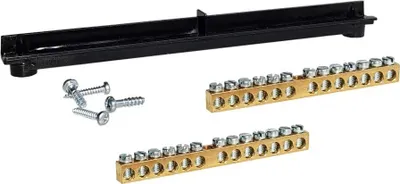 Immagine prodotto di Morsettiera PE/N con supporto 12 moduli 2 x (12P+2P) M-L 1006.12.16 1220